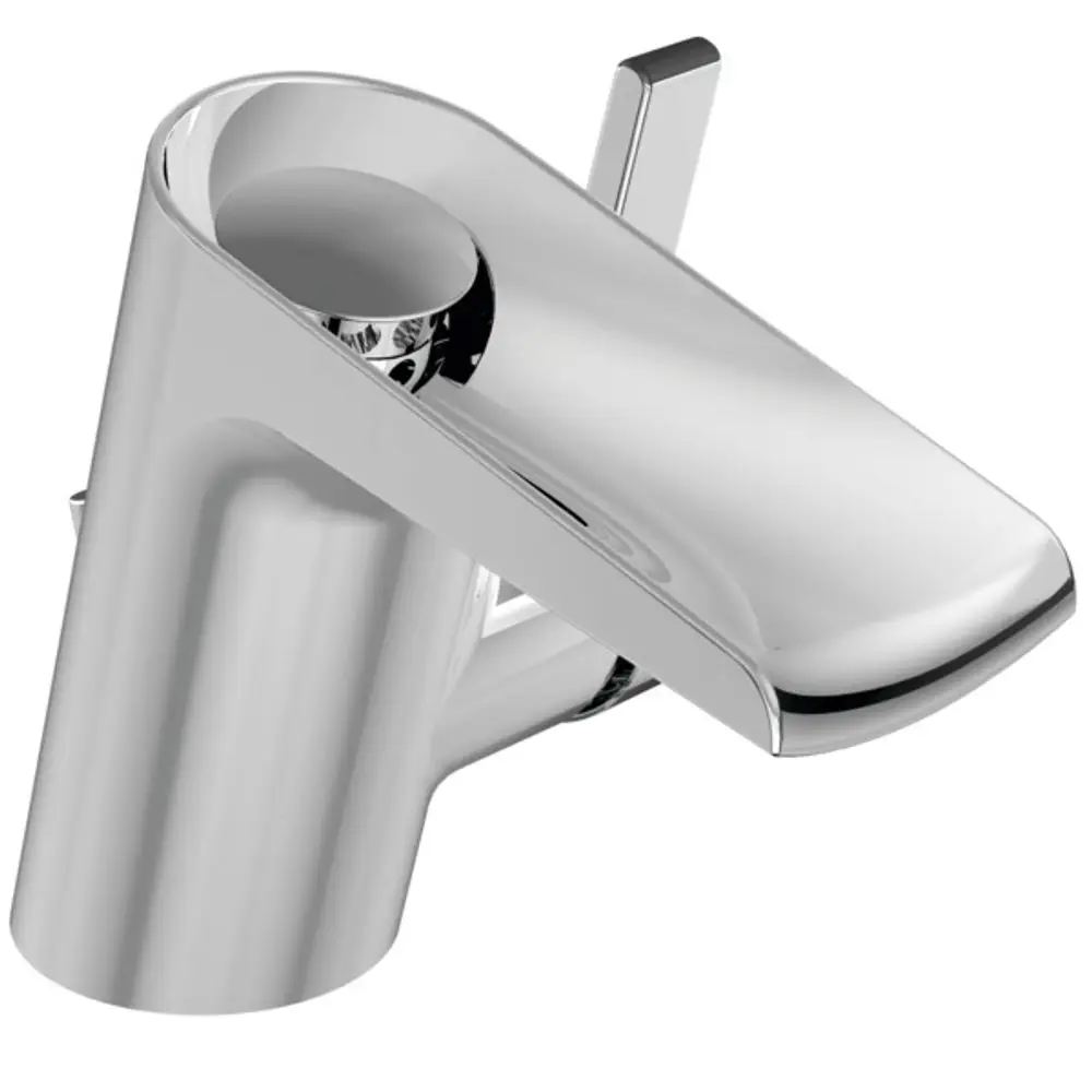Waschtischarmatur in Chrom mit Wasserfall-Auslauf von Ideal Standard, bietet eine moderne und funktionale Lösung für den Sanitärbereich.